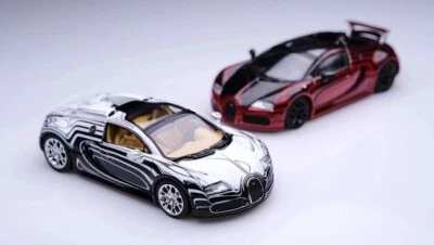 Mortal 1:64 Bugatti Veyron Super Sport Diecast Toy Car Model Panda Gulf Ceramics - Immagine 1 di 4