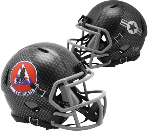 Air Force Falcons Riddell Sixty-Third Fighter Squadron Speed Mini Helmet Cover