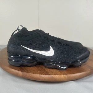 Nike Air VaporMax 2023 Flyknit Black Sail Shoes Women's Size 6 NEW - Picture 1 of 9