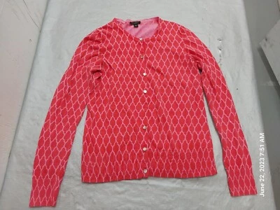 Cárdigan Suéter Damas Rosa Perla Botones Ann Taylor Talla M Foto 1 de 4