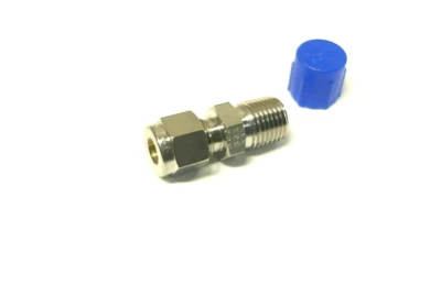Parker Alok Male Connector 1/4" Tube OD x 1/4" Male NPT 316 Stainless - Image 1 of 2
