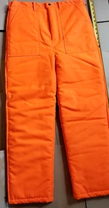 Winchester Mens Blaze Orange Insulated Hunting Pants L Zip Leg large safety - Picture 1 of 10