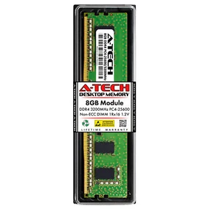 8GB DDR4-3200 DIMM Kingston KCP432NS6/8 Equivalent Desktop Memory RAM - Picture 1 of 2