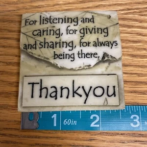 2009 History and Heraldry Thank You For Listening Caring Giving Sharing Magnet - Picture 1 of 3