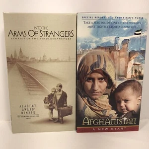 Samaritans Purse Afghanistan VHS Into The Arms of Strangers Academy Award Winner - Picture 1 of 3