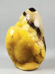 Polished DRAGON SEPTARIAN Calcite GEODE SPHERE Standup Madagascar - Picture 1 of 12