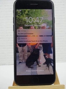 Apple iPhone 7 Jet Black A1778 AS/IS For Parts Read Broken Junk - Picture 1 of 11