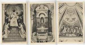 Judaica Palestine 3 Old Postcards Interior of Monte Carmelo Near Haifa - Picture 1 of 4