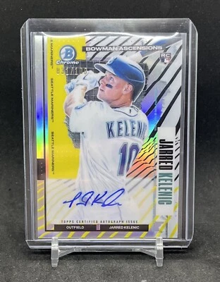 Jarred Kelenic 2021 Bowman Chrome Ascensions RC Auto Rookie Mariners 31/100 - Image 1 of 2
