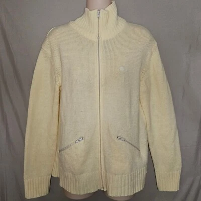 Suéter cardigã vintage Lacoste Club - Imagem 1 de 4