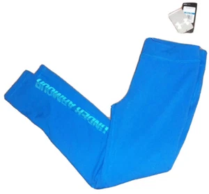 Under Armour UA Youth Girls Heat Gear Fitted Solid Blue Leggings Size XL NEW NWT - Picture 1 of 3