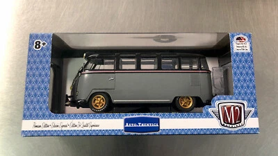 M2 MACHINES 1959 VW MICROBUS DELUXE U.S.A. MODEL R67 AUTO-THENTICS  1:24 SCALE - Image 1 of 4