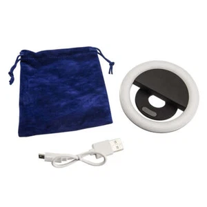 Rechargeable Selfie LED Clip-On Ring Light - Picture 1 of 10