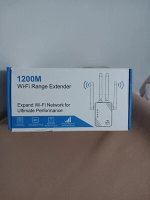 2.4G/5G Dual Band WiFi Repeater 1200Mbps WIFI Range Extender Wifi Signal Booster - Image 1 of 2