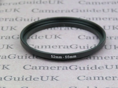 52mm to 55mm 52mm-55mm Stepping Step Up Filter Ring Adapter - Image 1 of 2