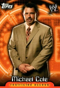 2006 Topps WWE Insider Wrestling Card #52 Michael Cole - Picture 1 of 2