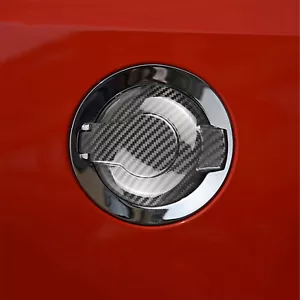 Borde de la tapa del tanque de combustible de fibra de carbono para Dodge Challenger 2015-2020 tapa de combustible - Imagen 1 de 7