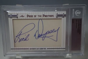 RICK DEMPSEY 2013 LEAF PRIDE OF THE PINSTRIPE BECKETT AUTOGRAPH GRADED - Picture 1 of 3