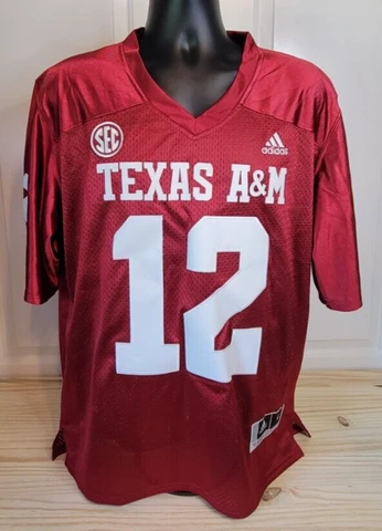Mens Adidas Texas A&M Aggies #12 Jersey Sz. M Cover