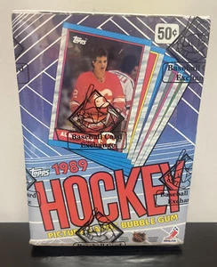 1989-90 Topps Hockey Unopened Wax Box From a Sealed CASE FASC QNTY - Picture 1 of 7