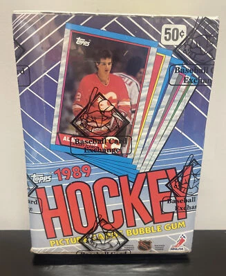 1989-90 Topps Hockey Unopened Wax Box From a Sealed CASE FASC QNTY - Image 1 of 4