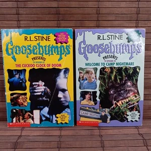 Goosebumps Presents TV Episode 2 Cuckoo Clock Of Doom 3 Camp Nightmare PB Books - Picture 1 of 7