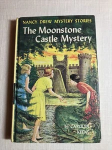 Nancy Drew The Moonstone Castle Mystery#40 Hardcover/Blue Top 1963 Carolyn Keene - Picture 1 of 11