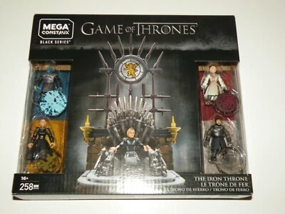 Mega Bloks Construx Black Series Game of Thrones The Iron Throne 260 pcs ~ NEW - Image 1 of 4
