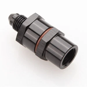 US AN3 3AN Male To Female 80 Micron Turbo Oil Feed Filter Fitting Adapter Black - Picture 1 of 3