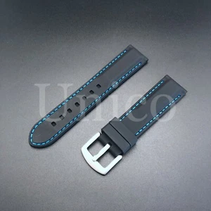 CORREA DE RELOJ DE GOMA SILICONA 26 MM APTA PARA INVICTA RUSSIAN DIVER 16230 7182 AZUL - Imagen 1 de 4