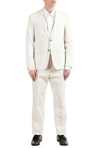 Hugo Boss "Nylen1/Pery1" Men's Off White Slim Two Button Suit