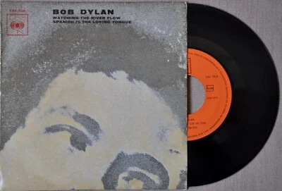 A RARE PORTUGAL BOB DYLAN PS SINGLE  WATCHING THE RIVER FLOW (UNIQUE SLEEVE) - Image 1 of 4