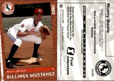 Rusty Beale 2003 Grandstand Billings Mustangs #NNO Card *AutographDen*