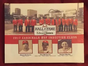 2017 Cardinals Hall Of Fame Induction Class Canvas Print McGwire McCarver Martin - Picture 1 of 6
