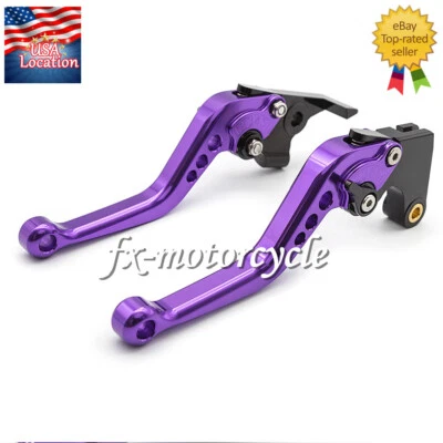 Palancas de embrague de freno CNC ajustables púrpura para Kawasaki Ninja 500 Z500 2024-2025 Foto 1 de 4