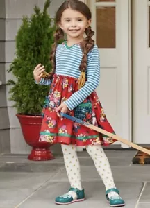 Matilda Jane Choose Your Own Path A Merry Day Winter Dress Girls Size 6 - Picture 1 of 11