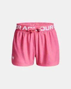 UNDER ARMOUR GIRL'S PLAY UP SHORTS NEON PINK ASST SIZES NEW 1363372 640 - Picture 1 of 1