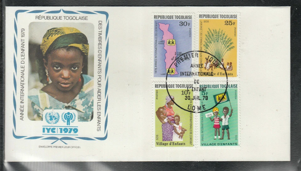 Postal History Togolaise  IYC International Year the Child beautiful FDC 1979 - Image 1 of 1