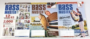 LOT SET 3 ~ BASS MASTER PRE-OWNED VG TO EX CONDITION MAR 2010 FEB 2012 MAR 2012 - Imagen 1 de 5