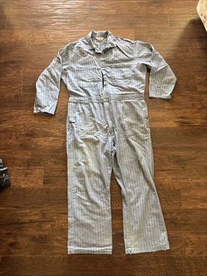 Vintage Walls Master Made Blue Herringbone Twill Work Coveralls - Image 1 of 4
