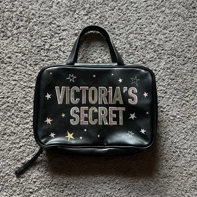 Victoria's Secret Jetsetter Viaje Colgante Artículos de Aseo Estuche Bolso Estrellas Brillo Foto 1 de 4