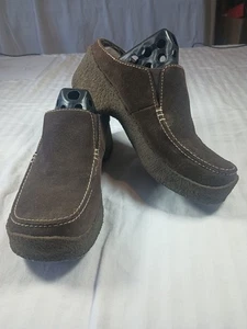 Yellow Box Damenschuh mit offenem Absatz braun Wildleder Größe 7,5 - Bild 1 von 14