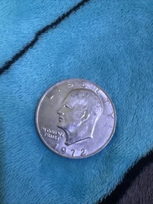 Moeda Eisenhower 1972 D One Dollar Liberty Flying Eagle moeda rara autêntica - Imagem 1 de 4