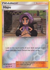 Hapu SM - Unified Minds 200/236- NM - Reverse Holo - Picture 1 of 2