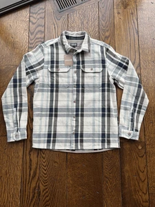 Patagonia Men's Fjord Loft Shirt Mist Natural Organic Cotton NWT Large - Picture 1 of 7