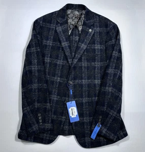 $349 Nuevo Abrigo Deportivo PELLAGIO Riserva Para Hombre Talla 42R Informal a Cuadros Poliéster/Lana - Imagen 1 de 5