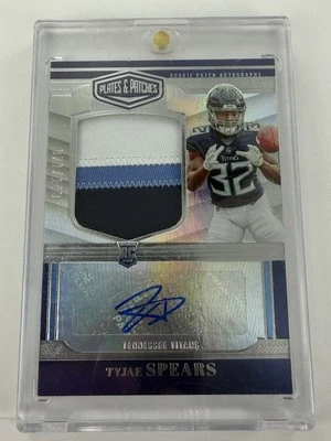 2023 Tyjae Spears Plates & Patches RPA Rookie Patch Auto Titans /149 - Image 1 of 3