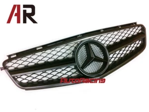 Mercedes-Benz W204 C63AMG Sedan only Matte Black Front Grille 2008-2011 model - Foto 1 di 2