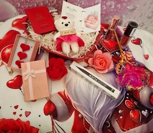 Mother's Daughter Birthday Valentine's day Teddy Bear make up hamper present her - Picture 1 of 7