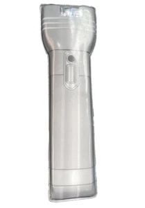 Thin Flashlight flat magnetic battery included 5" long Clr /Gry,pr,Blu - Picture 1 of 3